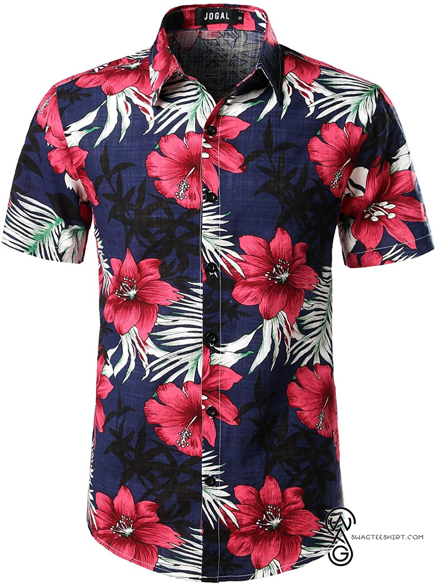 [Top Trending] Funky Aloha Hawaiian Beach Summer Print Surf Dark Green Full Printing Hawaiian Shirt